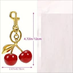 2 Styles Of Cherry Pendants Suitable For Coach Bags Women's Handbags, Shoulder Bags, And Keychain Accessories Bag Accessories