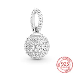 925 Sterling Silver Rotating Star Chart&Puzzle&Wine Bottle&Snowflake&Double Wings Dangle Charm Fit Brand Bracelet Shining Zircon