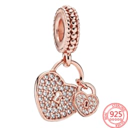 925 Sterling Silver Rotating Star Chart&Puzzle&Wine Bottle&Snowflake&Double Wings Dangle Charm Fit Brand Bracelet Shining Zircon