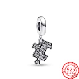 925 Sterling Silver Rotating Star Chart&Puzzle&Wine Bottle&Snowflake&Double Wings Dangle Charm Fit Brand Bracelet Shining Zircon