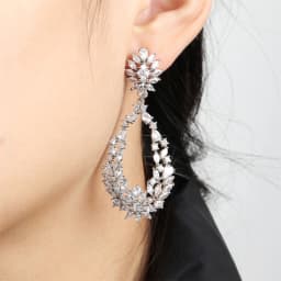 ZAKOL Elegant Water Drop Cubic Zirconia Wedding Earring for Women Luxury Bridal Jewelry Accessories Bijoux