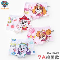 4PCS/SET Genuine Paw Patrol Girl's Underpants Skye Everest Marshall Rubble Cotton Brief Kids Short Pants Antibacterial Underwear