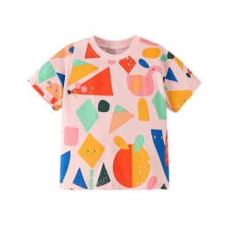 Jumping Meters 2-7T New Arrival Unicorn Embroidery Hot Selling Cotton Summer Girls Tshirts Baby Clothes Children's Tees Tops