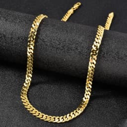 Italian 750 Cuban Chain Necklace For Men And Women Luxurious 18k Gold-Plated Hip-Hop Punk Suitable For Parties New Year Jewelry