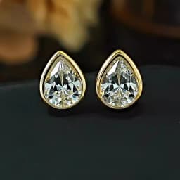 925 Silver Ear Nail Light Luxury Package Set with Water Drop Shape, Cultivating a High Carbon Diamond Versatile Accessory