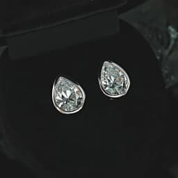 925 Silver Ear Nail Light Luxury Package Set with Water Drop Shape, Cultivating a High Carbon Diamond Versatile Accessory