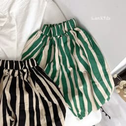 Soft Breathable Baby Boys Girls Shorts Striped Casual Kids Pants Spring Summer Calf Length Toddler Trousers Children Clothes