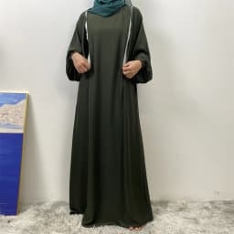 Middle East Dubai Fashion Muslim Breastfeeding Muslim Long-Sleeved Slim-Fit Dress Islamic Popular Women's Wear