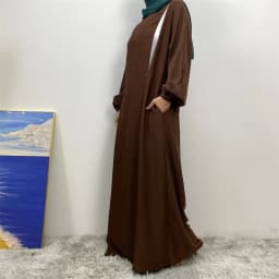 Middle East Dubai Fashion Muslim Breastfeeding Muslim Long-Sleeved Slim-Fit Dress Islamic Popular Women's Wear