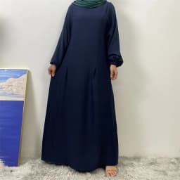 Middle East Dubai Fashion Muslim Breastfeeding Muslim Long-Sleeved Slim-Fit Dress Islamic Popular Women's Wear