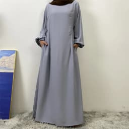 Middle East Dubai Fashion Muslim Breastfeeding Muslim Long-Sleeved Slim-Fit Dress Islamic Popular Women's Wear