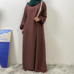 Middle East Dubai Fashion Muslim Breastfeeding Muslim Long-Sleeved Slim-Fit Dress Islamic Popular Women's Wear
