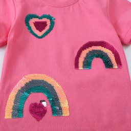 Jumping Meters 2-7T Rainbow New Designs Girls T Shirts Summer Children's Clothes Short Sleeve Kids Tees Tops Baby Costume Shirt