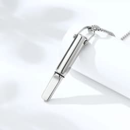Anxiety Breathing Necklace Mindfulness Breathe Easy Stainless Steel Meditation Natural Calm & Stress Relief Quit Smoking Aid