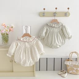 Infant Baby Rompers Infant Girls Princess Floral Long Sleeve Jumpsuit Newborn Rompers Baby Onepiece Fashion Baby Girl Clothes