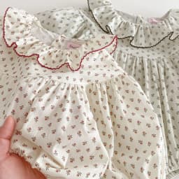 Infant Baby Rompers Infant Girls Princess Floral Long Sleeve Jumpsuit Newborn Rompers Baby Onepiece Fashion Baby Girl Clothes