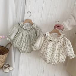 Infant Baby Rompers Infant Girls Princess Floral Long Sleeve Jumpsuit Newborn Rompers Baby Onepiece Fashion Baby Girl Clothes