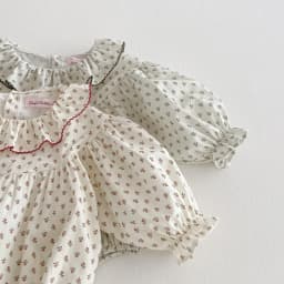 Infant Baby Rompers Infant Girls Princess Floral Long Sleeve Jumpsuit Newborn Rompers Baby Onepiece Fashion Baby Girl Clothes