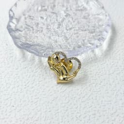 Fashion Crystal  Baby Hand Heart Badges for Women Mothers Pins Gift