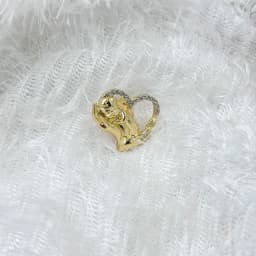 Fashion Crystal  Baby Hand Heart Badges for Women Mothers Pins Gift