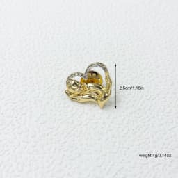 Fashion Crystal  Baby Hand Heart Badges for Women Mothers Pins Gift