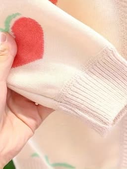 Girls' Knitted Cardigan Spring & Fall New Kidsren's Autumn Tops Baby V Neck Sweater Girls' Style Jackets