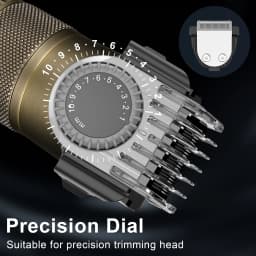 Hatteker Electric Hair Clipper Set Ceramic Blade Hair Trimmer for Men Charging Base Hair Cutting Machine with LED Display