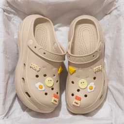 Summer Cartoon EVA Clogs for Women Thick Sole Non Slip Garden Beach Sandals Woman Fashion DIY Chunky Platform Sandalias De Mujer