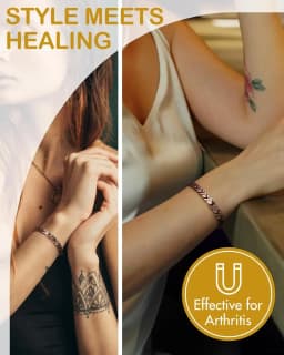ARADOO Pure Copper Magnetic Bracelet for Women – 99.99% Natural Copper Therapy Jewelry Health & Wellness Gift Set