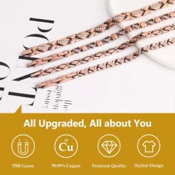 ARADOO Pure Copper Magnetic Bracelet for Women – 99.99% Natural Copper Therapy Jewelry Health & Wellness Gift Set