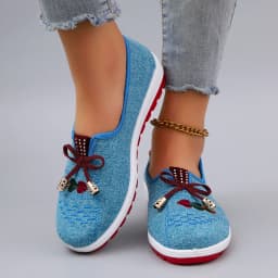 Spring New Women's Casual Sports Shoes Comfortable, Breathable, Lightweight, Wear Resistant Lazy Shoes, Soft Soled Flat Shoes