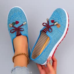 Spring New Women's Casual Sports Shoes Comfortable, Breathable, Lightweight, Wear Resistant Lazy Shoes, Soft Soled Flat Shoes