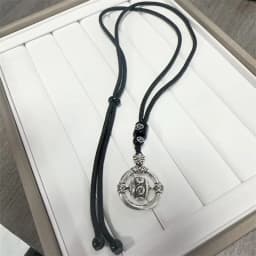 Vintage Relief Lotus Safety Buckle Pendant For Men Jewelry Blessing Om Mani Padme Hum Bead Male Choker Accessories