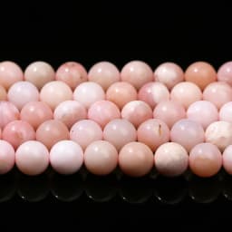 5A Natural Stone Pink Opal Bead Round Loose Spacer 4 6 8 10mm Seed Bead For Jewelry Making Diy Necklace Bracelet Accessory 15"