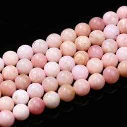 5A Natural Stone Pink Opal Bead Round Loose Spacer 4 6 8 10mm Seed Bead For Jewelry Making Diy Necklace Bracelet Accessory 15"