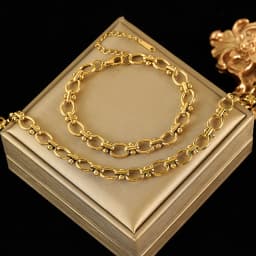 EILIECK 316L Stainless Steel Metal Cuban Chain Neckalces Bracelet Jewelry Set For Women Gold Color Neck Chain Collar Bijoux
