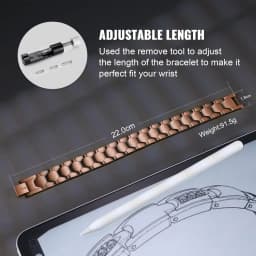 ARADOO Pure Copper Magnetic Bracelets for Men with Double-Row Strong Magnets Link Bracelet Jewelry Gifts