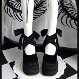 Platform Mary Janes Shoes Women Suede Luxury High Heel Lace Up Trend Lolita Shoes Elegant Chunky Party Pumps Zapatos De Mujer