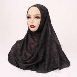 1Pcs Fashion Watercolor Print Hijab Islam Ramadan Women Bohemian Soft Muslim Hijabs Foulard Femme Shawl Wrap Scarf Headscarf