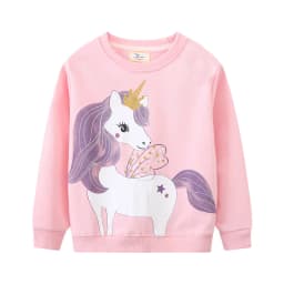 Jumping Meters 2-7T Rainbow Girls Sweatshirts Bunny Embroidery Long Sleeve Baby Hooded Sport Shirts Autumn Spring Clothes