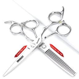 6 Inch Barber Specificlied Shears Professional Hairdressing Scissors Hairdresser Clippers Set Flat Thinning Hair Cutting Tools