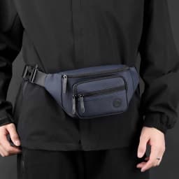 Men Waist Belt Bag Fanny Pack Multi-pocket Motorcycle Rider Outdoor Sports Climb Casual Nylon Male Sling Chest Bum Hip Bags