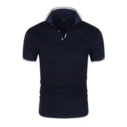 Summer Men Polo Men Shirt Short Sleeve Polo Shirt Contrast Color Polo New Clothing Streetwear Casual Fashion Men Collar Tops