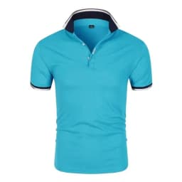 Summer Men Polo Men Shirt Short Sleeve Polo Shirt Contrast Color Polo New Clothing Streetwear Casual Fashion Men Collar Tops