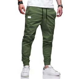 New Men's Casual Sports Pants Sweatpants Male Jogger Cargo Harem Pencil Pants Trousers Multi-pocket Sweatwear