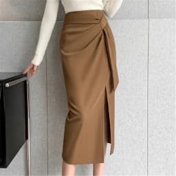 Seoulish Retro 2026 Spring Summer High Waist Mid Length Pencil Skirts Women New Office Lady Solid Color Wrapped Women's Skirts