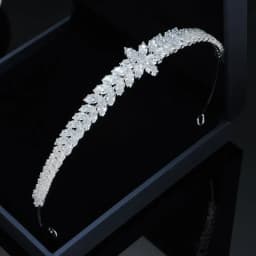 Luxury Bridal Headband For Wedding Headpiece Cubic Zirconia CZ Tiaras Crowns For Women Diadem Party Headdress Bride Hair Jewelry