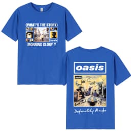 O-Oasis T-Shirts British Rock Band Vintage T-shirt Mens Clothing Cotton Casual Short Sleeve T Shirts Tops Streetwear Fans Gift