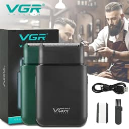 VGR Beard Trimmer Rechargeable Beard Trimmer Professional Beard Shaver Electric Shaver Mini Razor Shaving Machine for Men V-390
