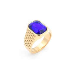 R3259 Men's High Quality 316L Stainless Steel Multi-color Gemstone Style Rings